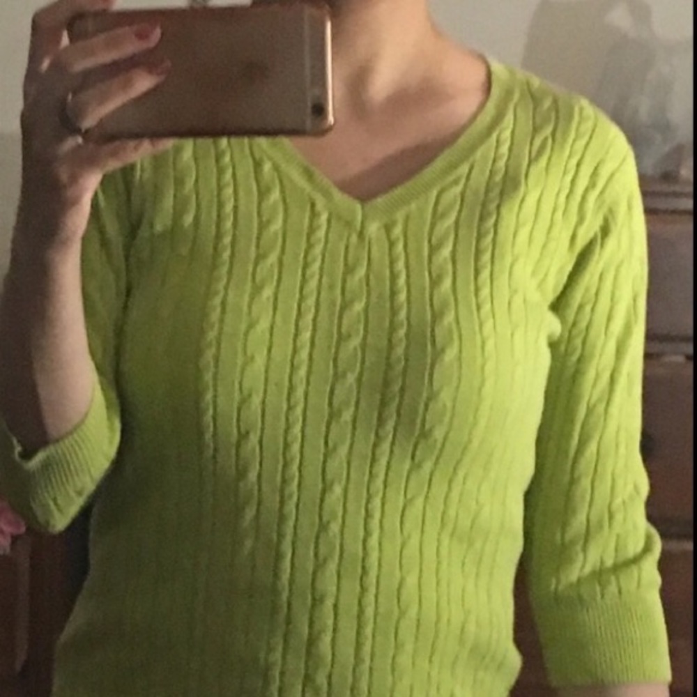 Like green sweater